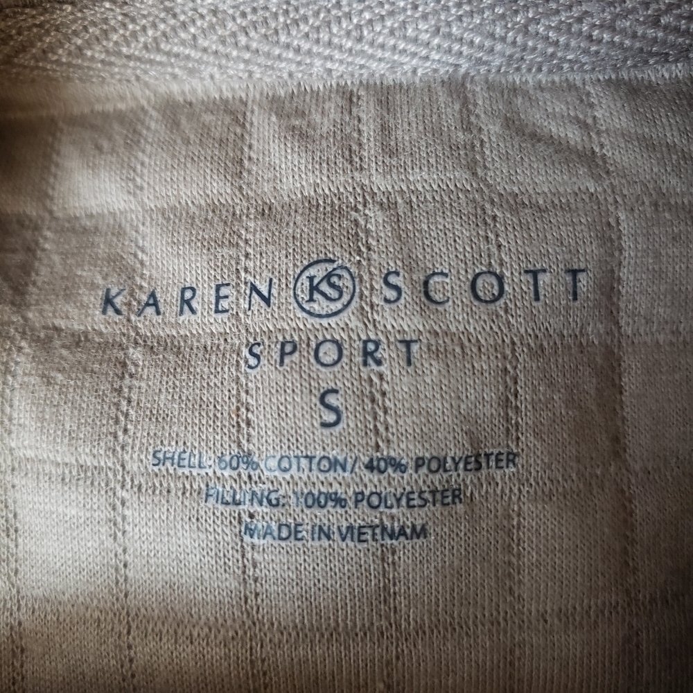 🧥 KAREN SCOTT Sport Zip-Up Front Quilted Jacket - Picture 6 of 7